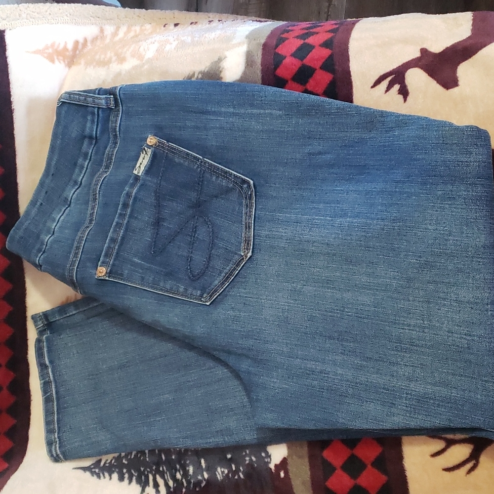 Seven7 Tummyless Skinny Jeans sz 16